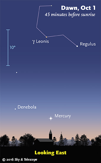 Mercury at dawn, early October 2016
