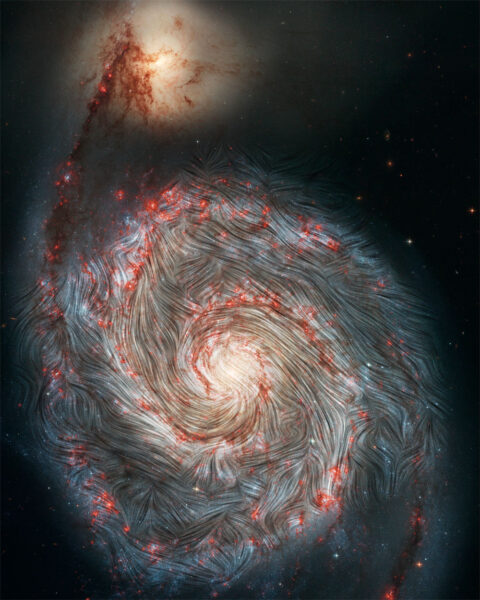 Magnetic Whirlpool Galaxy