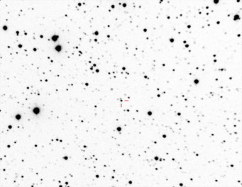 An image of a white dwarf known as WD2048+263, taken by amateur Patrick Wiggins.