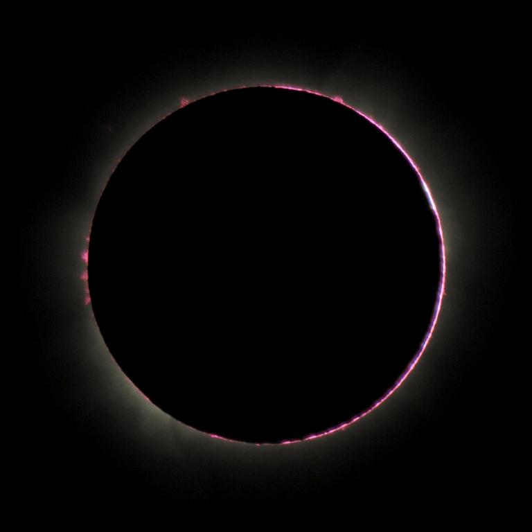Chromosphere above Pokwero, Uganda.