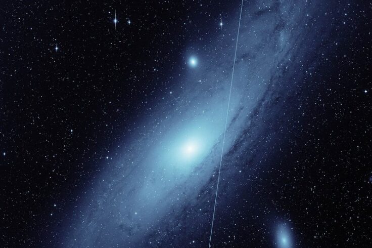 Andromeda Galaxy, streaked