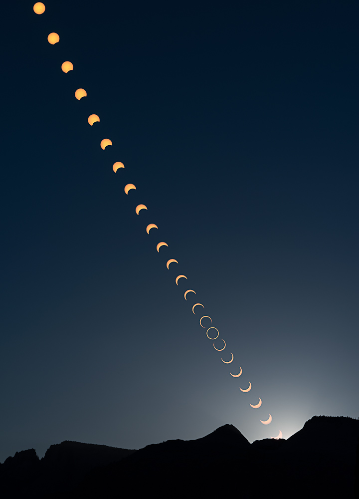 Zion Annular Eclipse Blue Tony Arnerich Sky & Telescope Sky