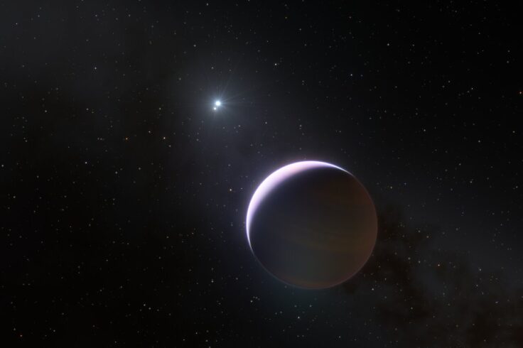 Artist's concept of giant planet in a far-out orbit