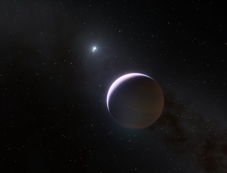 Artist's concept of giant planet in a far-out orbit