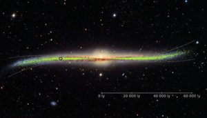 warped galaxy disk