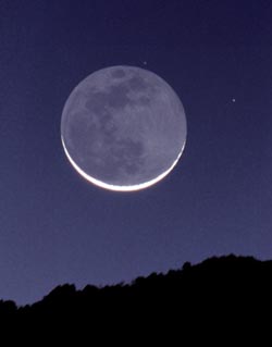 Thin crescent Moon