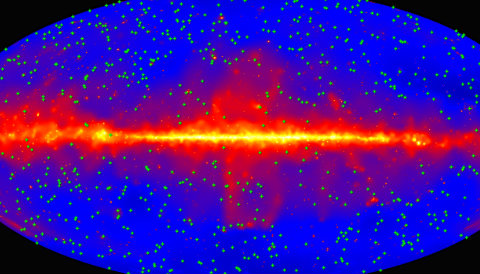 Gamma-ray map of sky