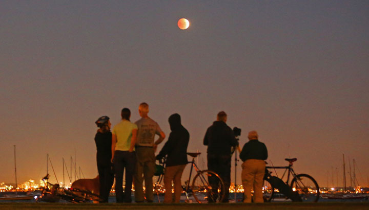 Watching a lunar eclipse