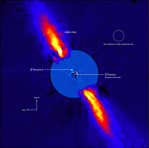 Infrared image of β Pictoris b.