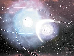 Artist's concept of Eta Carinae binary
