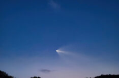 Falcon 9 over Lake Linganore  