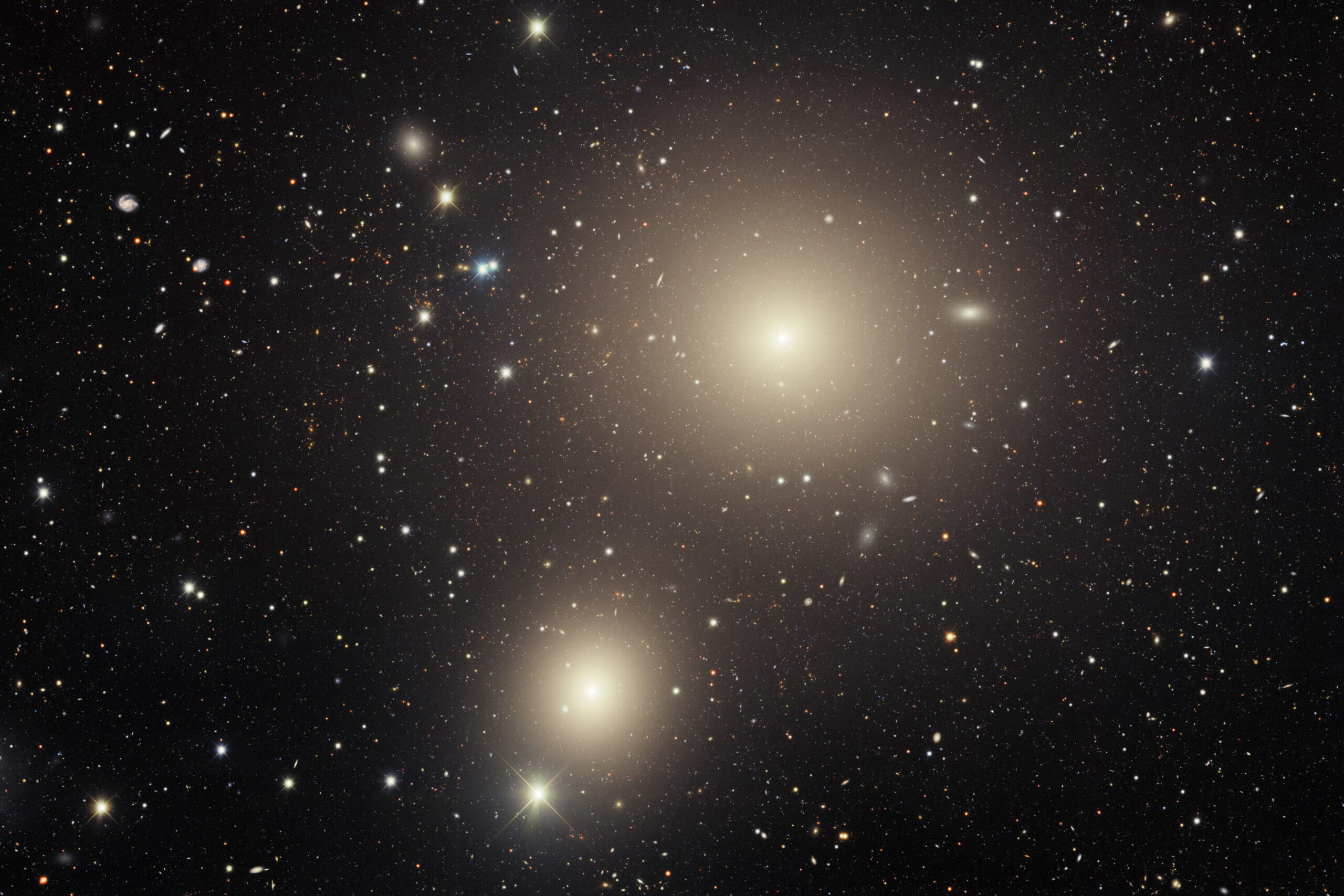 cluster of various galaxies
