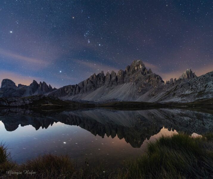 Orion above the Dolomites