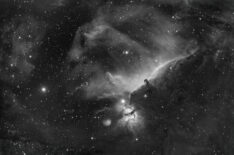 Horsehead and Flame Nebulae Area in Orion