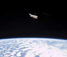 Hubble over Earth