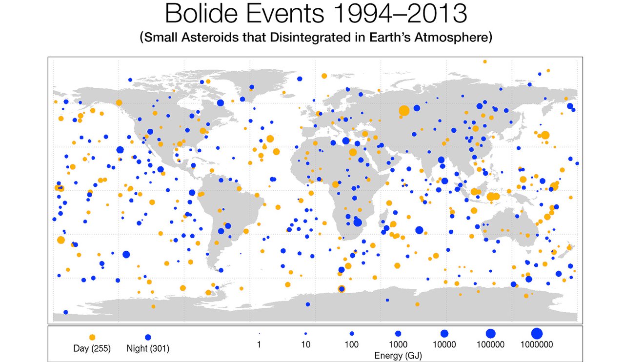 Meteorite map