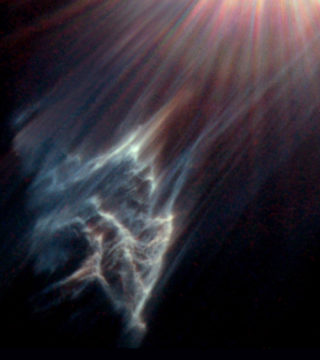 Interstellar cloud in the Pleiades