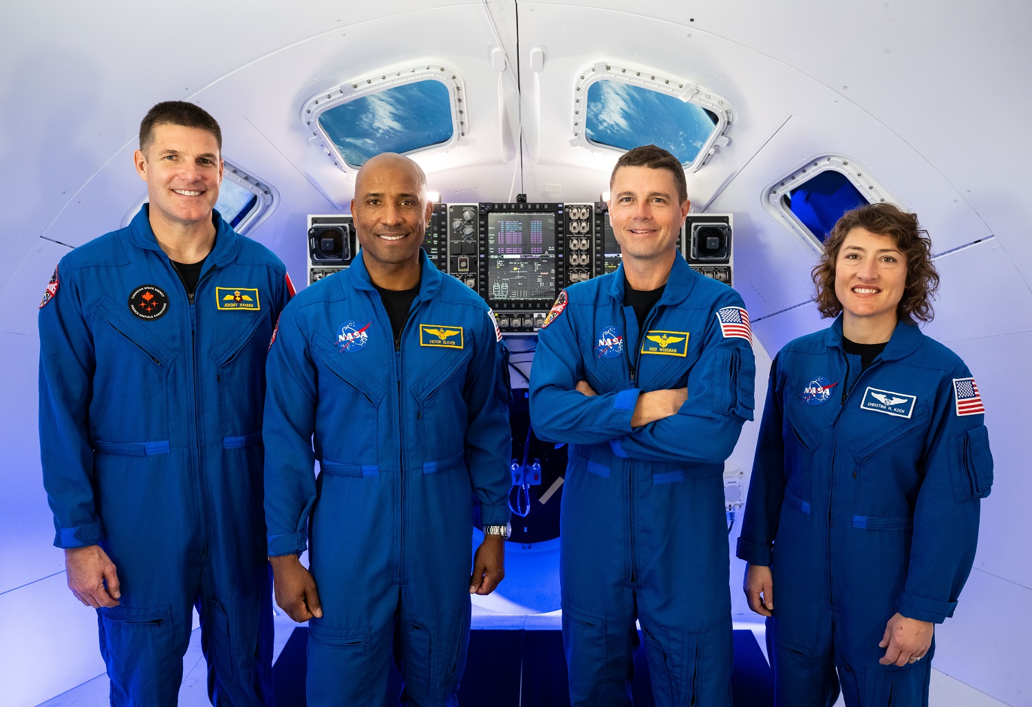 Crew photo in simulator