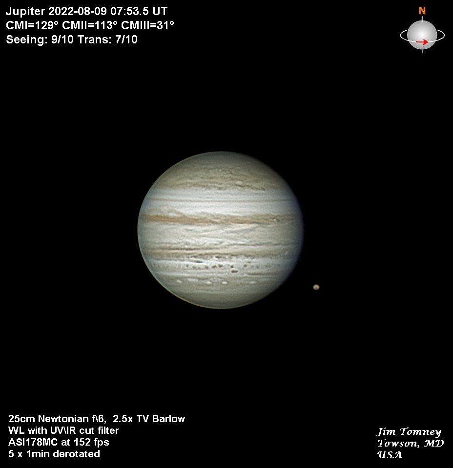Jupiter 20220809 Sky & Telescope Sky & Telescope