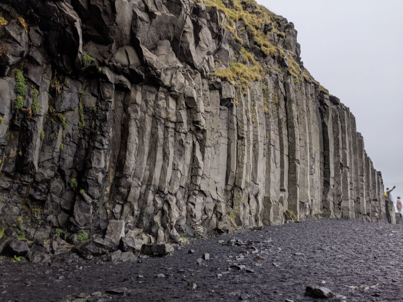 Lava columns at Black Sand Beach