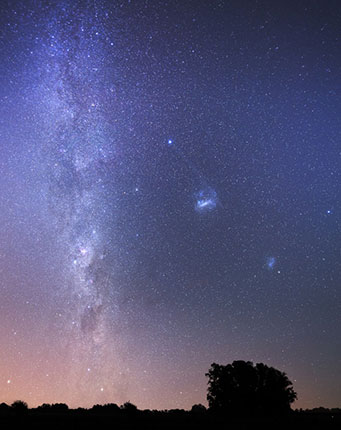 Milky Way and Magellanic Clouds
