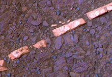gypsum vein on Mars