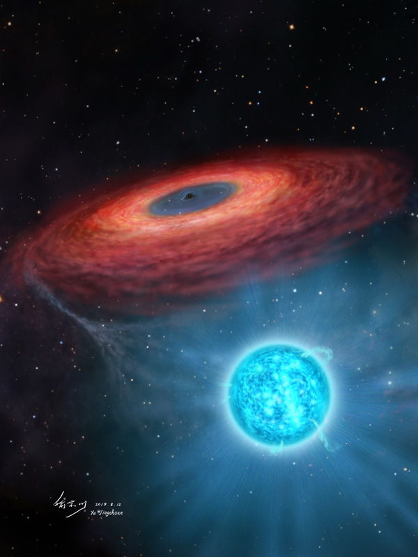 Star orbiting black hole