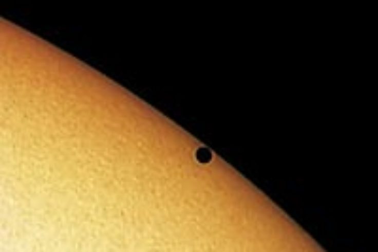 Mercury near the Sun's limb