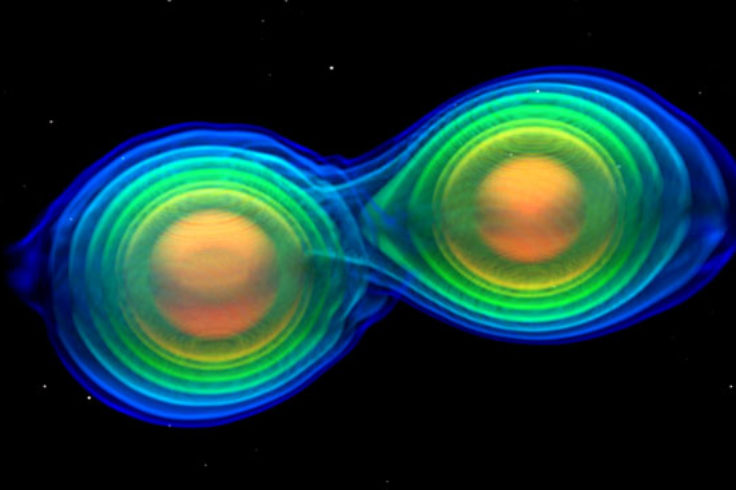 Two neutron stars prior to merger