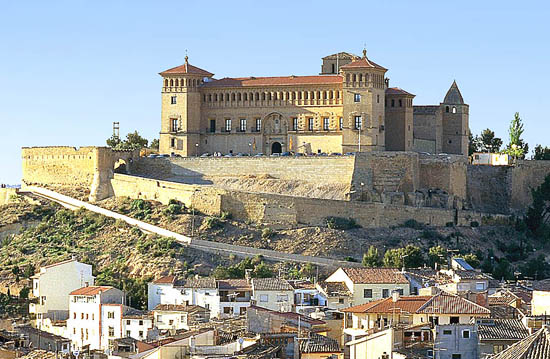 Castillo de los Calatravos in Alcañiz, Spain