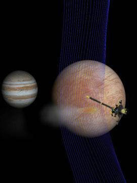 Illustration of Galileo at Europa