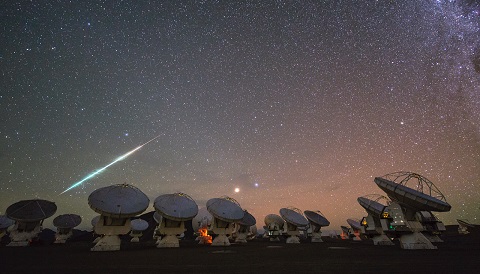 Fireball over ALMA