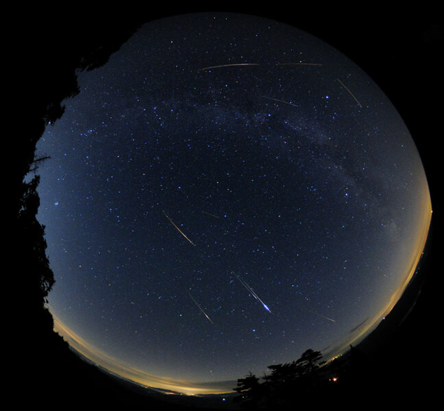 Fisheye Meteor Shower