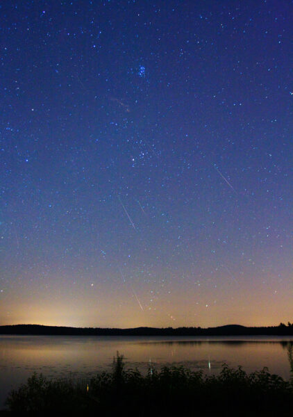 Perseids over water