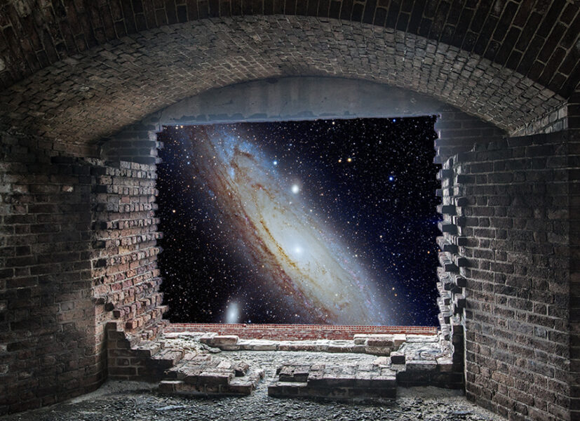Galaxy out a Window