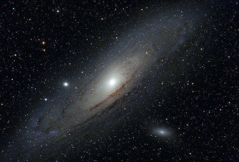 Galaxy image from small refractor