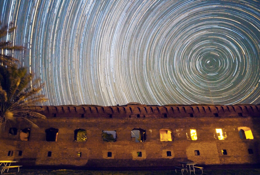 Star trails image