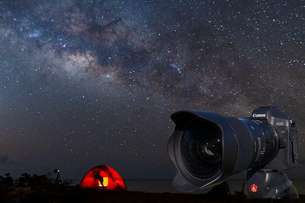 Camera and Milky Way