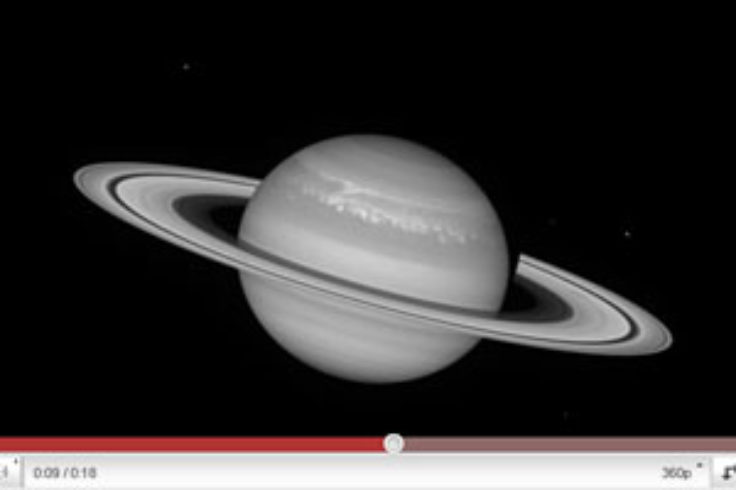 Saturn rotation video