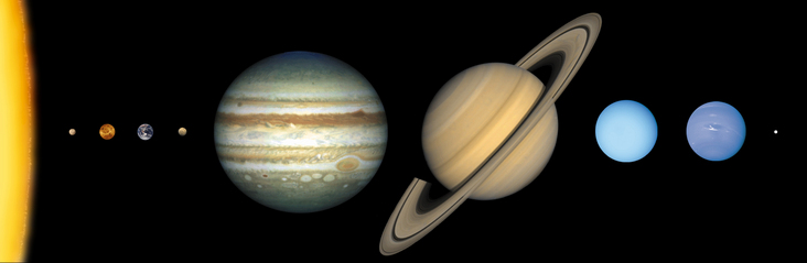 comparación de tamaño de planeta