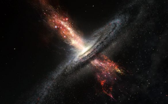 stars forming in galactic outflow