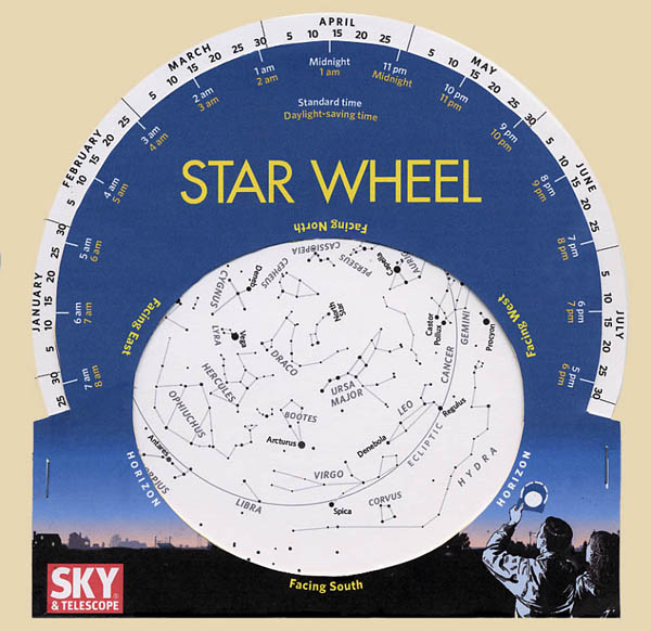 Star Map At Certain Time How To Make A Star Wheel And Observe The Night Sky | Sky & Telescope - Sky  & Telescope