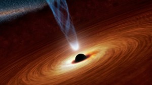Artist's rendering of a supermassive black hole. NASA/JPL-Caltech
