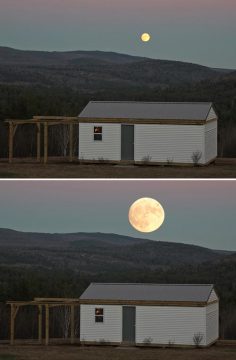 Real and "super" Moons