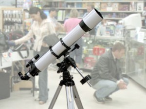 Telescope in a store