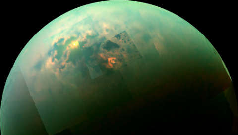 Infrared mosaic of Titan