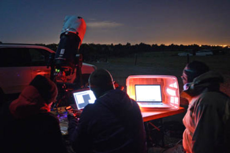 watching the Pluto occultation