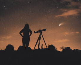 Viewing Comet Hale-Bopp. 