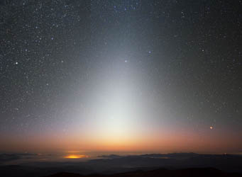 Zodiacal light from La Silla Observatory